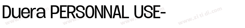 Duera PERSONNAL USE字体转换